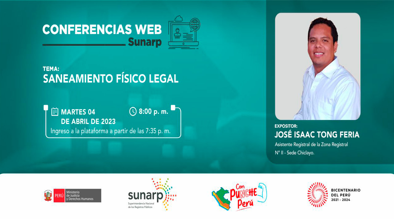 Conferencia Web Sunarp – 04 de Abril 2023